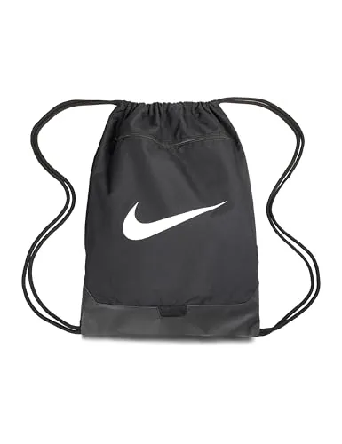 NIKE DM3978-010 NK BRSLA DRAWSTRNG - 9,5 (18L) Sports backpack Unisex Adult Negro/negro/blanco Tamaño Uni