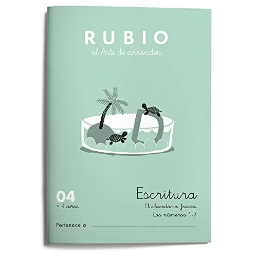 04 Escritura RUBIO | Escribir abecedario y números del 1 al 7 | +4 años