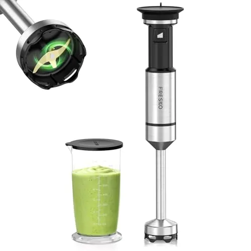 FRESKO Batidora de Mano 2 en 1 1000W, Velocidad Variable, Antisalpicaduras