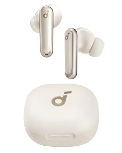 Soundcore de Anker P40i Auriculares Inalámbricos Bluetooth con Cancelación de Ruido Adaptativa al Entorno, Graves Intensos, 60 Horas, Soporte para teléfono, IPX5, Carga Inalámbrica, Bluetooth 5.3
