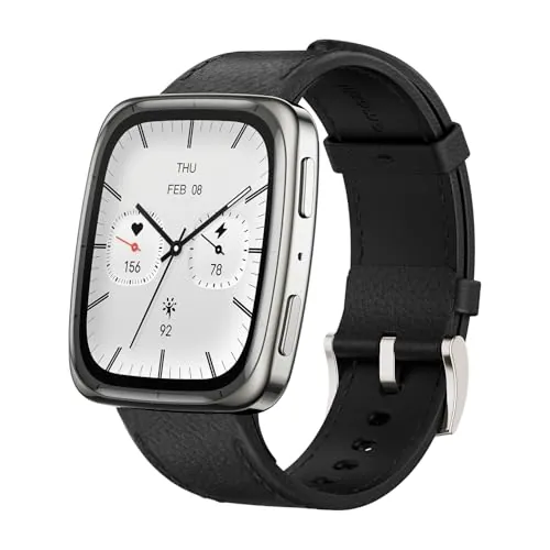 Amazfit Active 2 Reloj Inteligente 43mm Hombre Mujer, Pantalla AMOLED 1.75", Mapas Offline, GPS, Batería 10 Días, 160+ Modos Deportivos, Monitor de Ritmo Cardíaco y Sueño, Smartwatch para iOS Android