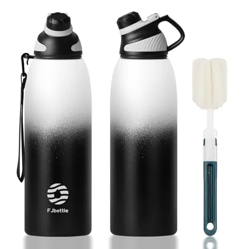 Fjbottle Botella Agua Acero Inoxidable 1500ml Térmica con Tapa Magnética