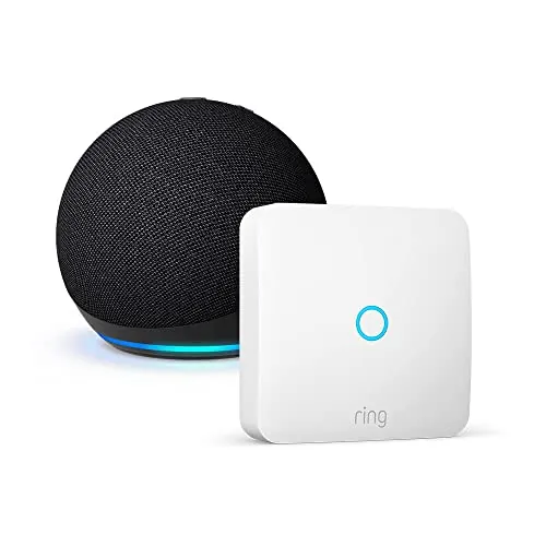 Ring Intercom + Echo Dot (Última generación), Antracita, abre el portal con la voz a través de Echo Dot , con Acceso Anticipado a Alexa+