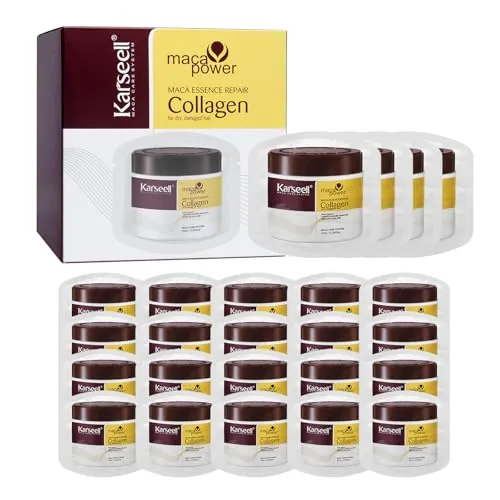 Karseell Mascarilla Capilar de Colágeno, 24 Monodosis de 10 ml