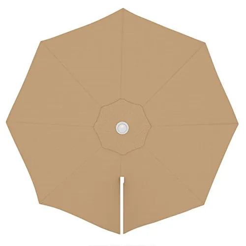 paramondo Tela de recambio para Sombrilla Parasol Parapenda Ø 3,5 m Redonda, incl. Air Vent, Lavable, Crema