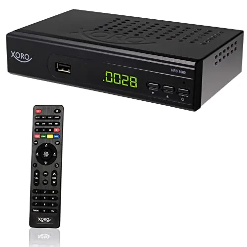 Xoro HRS 8660 - Receptor de TV por satélite (HDTV, DVB-S2, HDMI, PVR-Ready, USB 2.0) color negro