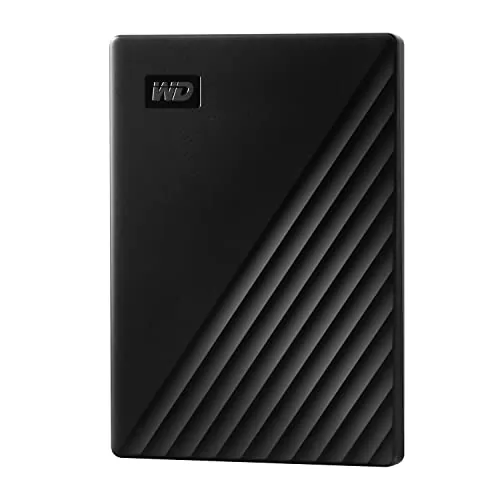 WD 5TB My Passport Disco Duro Externo Portátil, USB 3.2 Gen 1/USB 3.0, Copia de seguridad y protección con contraseña, Formateado para Windows, ChromeOS y MacOS, Negro