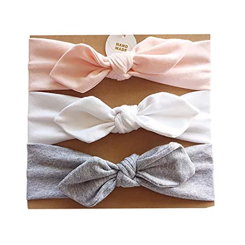 Vellette Diademas Venda De Pelo Bebé Turbante Elástico Banda Infantil Accesorio Para El Pelo 3PCS