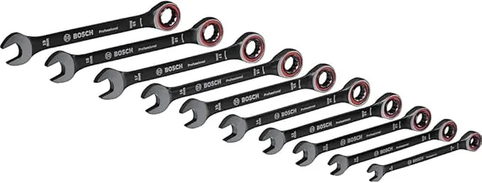 Bosch Professional set de 10 llaves (8/10/12/13/14/15/16/17/18/19 mm, bolsa) - Set exclusivo de Amazon