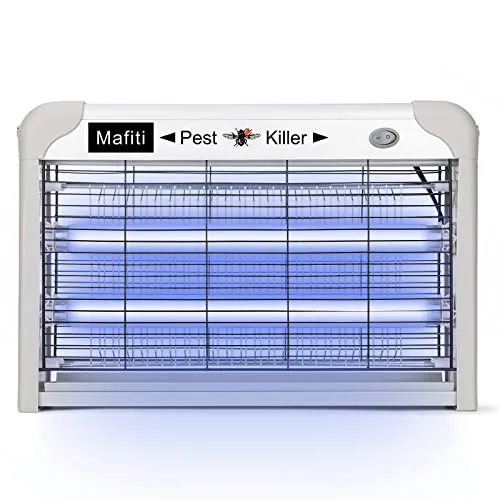 mafiti MS600 Eléctrico Mata Mosquitos, 20W Trampa de Mosquitos con Luz UV, Mata Moscas, Insectos, Polillas ect