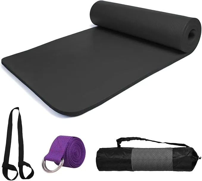 Esterilla Yoga Esterilla Pilates Antideslizante Alfombrilla de Yoga Esterilla Deporte Yoga Mat para Pilates Yoga Fitness 183x61cm