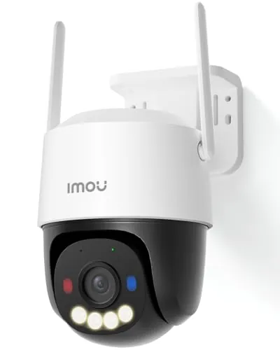 Imou 4K 8MP Cámara Vigilancia PoE, Cámara WiFi Exterior, Visión Nocturna en Color, Detección de Humano/Vehículos, Seguimiento Automático, Alerta Inteligente, Audio Bidireccional, Cruiser SC