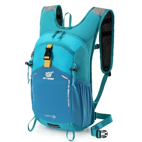 SKYSPER Mochila de Senderismo 15L Ligero Transpirable Mochila para Excursiones Mochila de Viaje para Deportes al Aire Libre Trekking Ciclismo