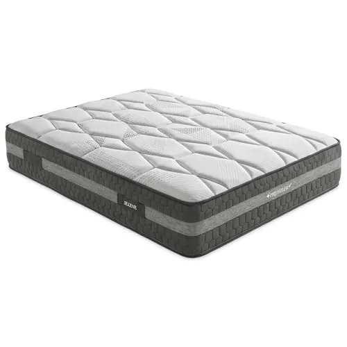 Duérmete Online - Colchón Viscoelástico Selene | Muelles Ensacados | Óptimo para Dolores de Espalda | Altura 30 cm | Alta Firmeza | Antiácaros, Antibacteriano e Hipoalergénico 150 x 190