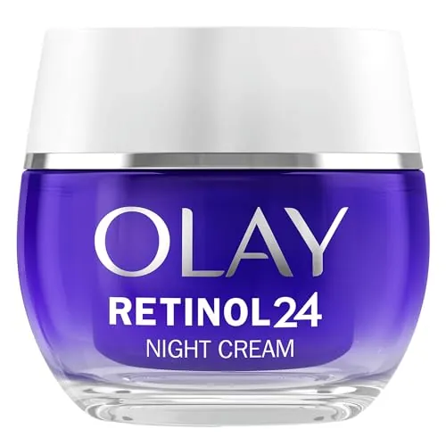Olay Retinol 24 Crema Facial de Noche Antiarrugas, 50ml | Con Complejo Retinoide, Ayuda a Suavizar, Renovar e Hidratar la Piel durante la Noche