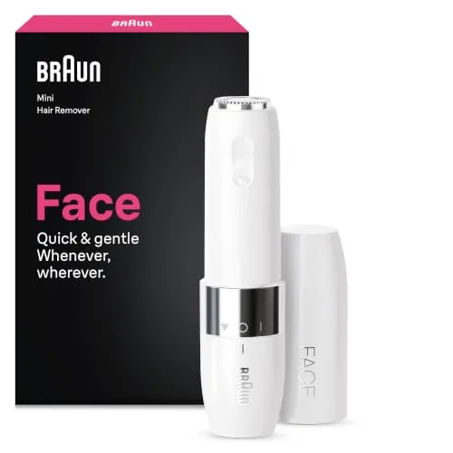 Braun Mini Depiladora Facial para Mujer, FS1005, Blanco