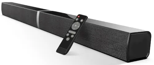 HoYLluDLL 2.0 Barra de Sonido para TV, Barra de Sonido Separable 2 en 1 de 32 Pulgadas para Dispositivos de TV con 3 Modos de ecualización y 3 Sonidos envolventes, ARC/Óptico/AUX, 1pcs