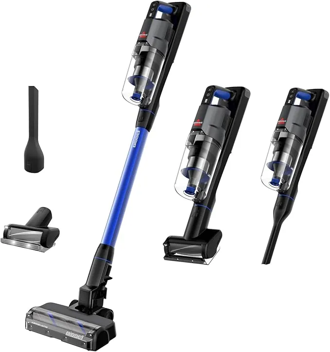 Bissell PowerClean FurFinder, Aspiradora sin Cable, Motor 200W, Aspiradora Escoba, Luces FurFinder, Rodillo antienredos, autosoportado, Filtro HEPA, 2000 mAh batería extraíble, 40 min, 4089N