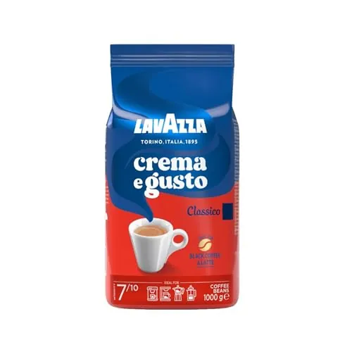 Lavazza, Crema e Gusto Classico, Café en Grano Natural, 1 kg