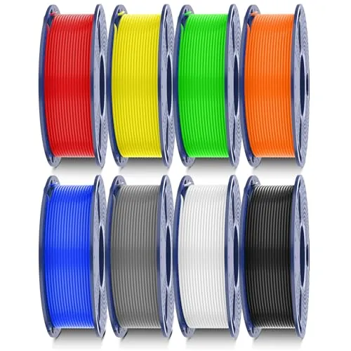 SUNLU 250G*8 PETG Filament Paquete, 250G por Carrete, 8 Rollos