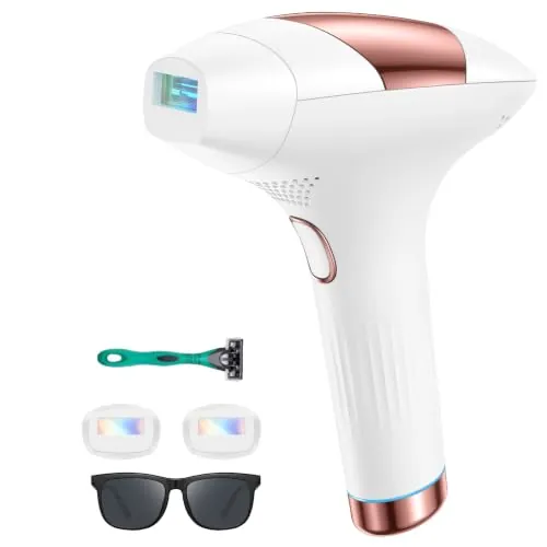 Depiladora Laser IPL con Refrigeración, Innovadora Función 3 en 1, 9 Niveles de Energía, 999,900 Flashes, Depiladora Luz Pulsada Indolora para Todo el Cuerpo