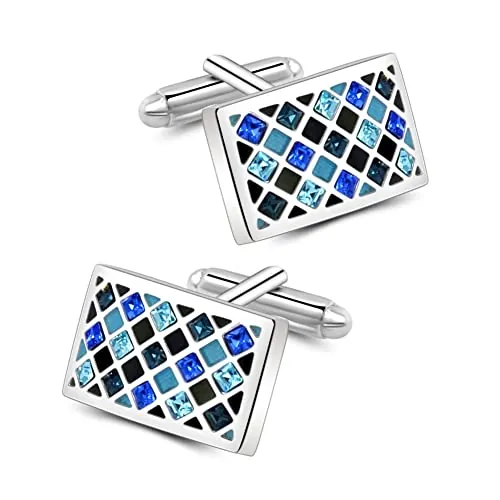 Mr.Van Gemelos para Los Hombres Cristales para El Regalo De Boda del Negocio Azul