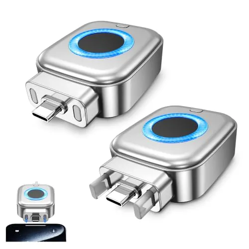 Adaptador de carga inteligente con parada auto : admite cargadores rápidos PD de hasta 140W con desconexión física, temporizador de apagado auto para teléfonos,tabletas y todos los dispositivos tipo C