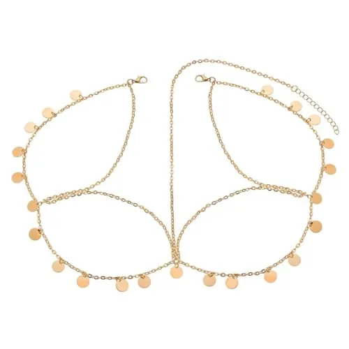 TSUOUKL Cadena para el pelo estilo bohemio, con strass, accesorio de novia para el pelo, para mujeres y niñas