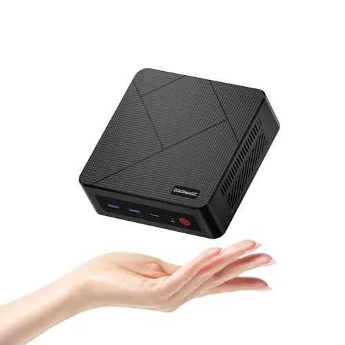 origimagic C4 Air Mini PC Light Gaming Ryzen 5 3500U(Beat N150, hasta 3.7GHz) 8 GB DDR4/256 GB SSD Mini Ordenador Triple Pantalla/Pre-OS 11 Pro/WiFi 5/BT5.0/Ethernet Dual,PC para Oficina/Juegos/hogar