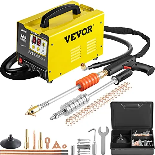 VEVOR Máquina de Reparación de Abolladuras 3 KW Kit Herramientas de Reparación de La Abolladura 220V Abolladuras Coche Abolladuras Coche Profesional Máquina de Soldadura por Puntos G90E