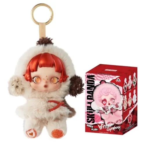 POP MART SKULLPANDA Winter Symphony Series Plush de Acción Popular Figura Coleccionable y Adorable Juguete Artístico Regalo Creativo 1PC