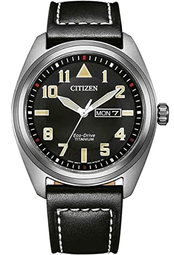 Citizen Reloj Analógico para Hombres de Eco-Drive con Correa en Cuero