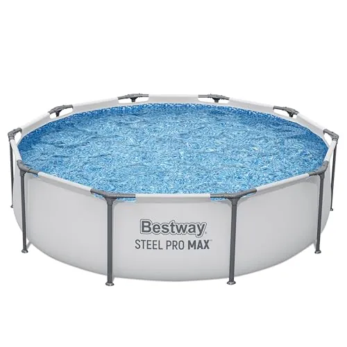 BESTWAY 56406 - Piscina Desmontable Tubular Steel Pro MAX 305 x 76 cm, Multicolor