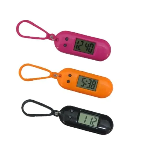 Holibanna Reloj de Bolsillo Color Aleatorio Adecuado para Exámenes y Uso Diario 4 Unidades, Diseño de Plástico de Fácil Visualización Llavero para Niños
