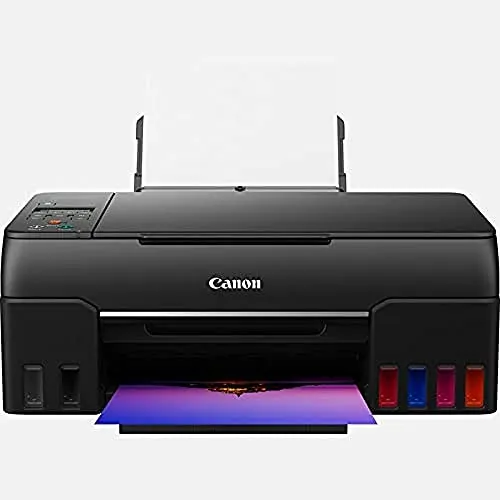 Canon Pixma G650 Megatank, Impresora Fotográfica 3 en 1, Sistema de Inyección de Tinta, Depósitos de Tinta Rellenables, Conectividad WiFi, Pantalla LCD, Print, Ahorro de Energía, Negro