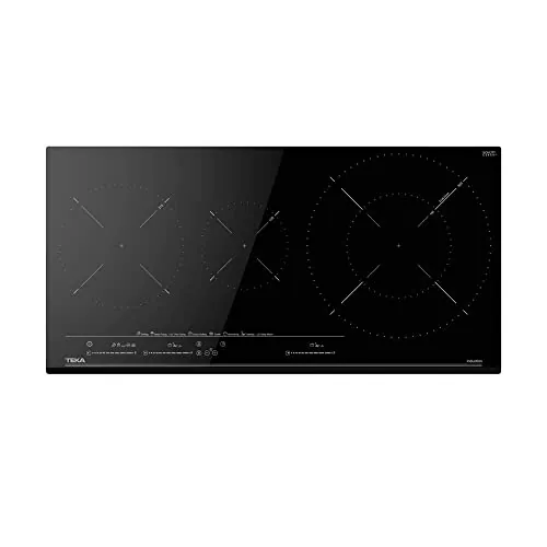 TEKA Placa Inducción 80 cm, 3 Zonas, Touch Control MultiSlider, Power Plus, Stop & Go, Modo Silencio, Seguridad, IZC 83620 MST