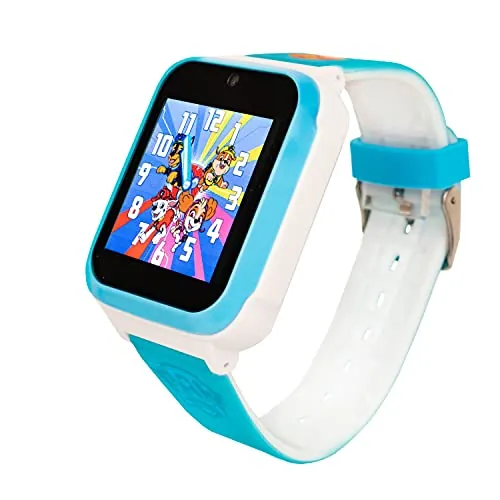 Paw Patrol Reloj Inteligente Niño Patrulla Canina - Reloj Inteligente Niño -Pulsera Actividad Niño con Cronomento -Reloj Digital Niño 7 Años y 10 Años – Smartwatch Niños (Azul)