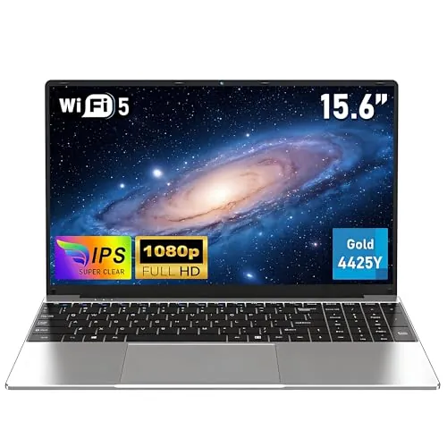 FUNYET 2026 Nuevo Ordenador Portátil,PC Portátil de 15,6 Pulgadas, 16 GB de RAM, 256 GB de SSD,Laptop Pentium Gold 4425Y,IPS FHD 1920 x 1080, batería de 5000 mAh, WiFi 5, USB 3.0
