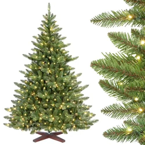 SHareconn 180 cm Arbol de Navidad con Luces Incorporadas, 996 Ramas