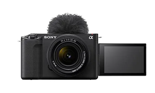 Sony ZV-E1, Cámara vlogging mirrorless full-frame de objetivo intercambiable con 28-60 mm f/4-5.6 (compacta y ligera, 4K 60p, 12.2 MP, sistema de estabilización de 5 ejes y digital)