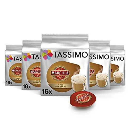 Tassimo Marcilla Café con Leche | 80 Cápsulas | Amazon Exclusive
