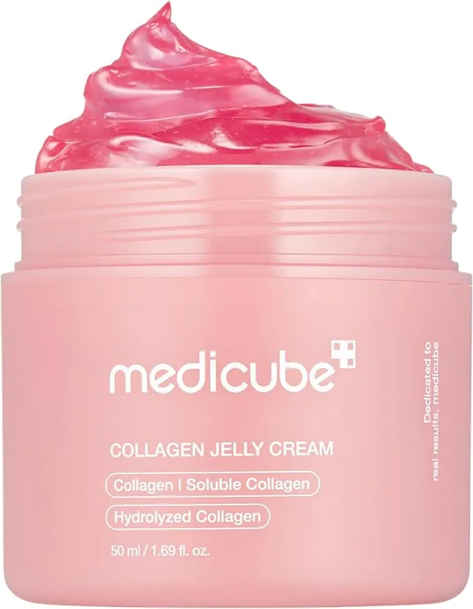 medicube Crema De Gelatina De Colágeno, Niacinamida Y Colágeno Hidrolizado Liofilizado Que Aumentan La Hidratación Protectora De La Piel (1.69 Onzas Líquidas (Paquete De 1)