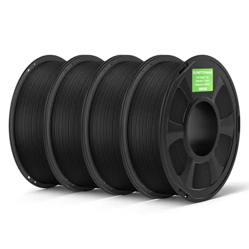 DEEPLEE PLA Mate 1.75 mm, Kit 4 x 1 kg, Negro