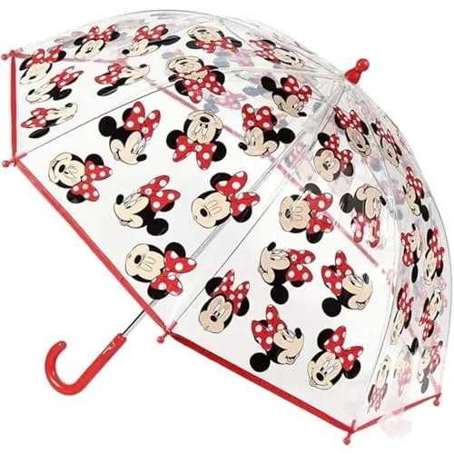 CERDÁ LIFE'S LITTLE MOMENTS Mouse -, Paraguas Transparente De Minnie Licencia Oficialdisney Niñas, Surtido, Talla Única