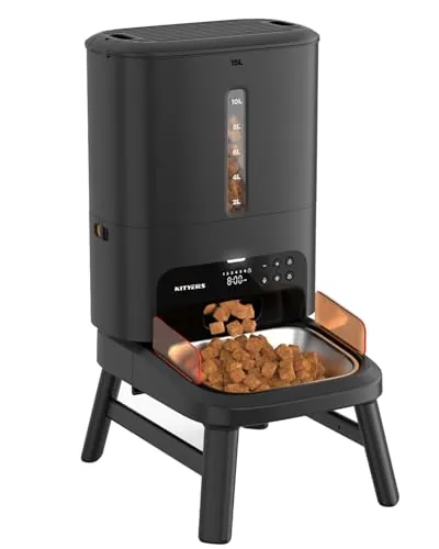 Comedero automático para Razas Grandes, 15L de Capacidad para Gato y Perro