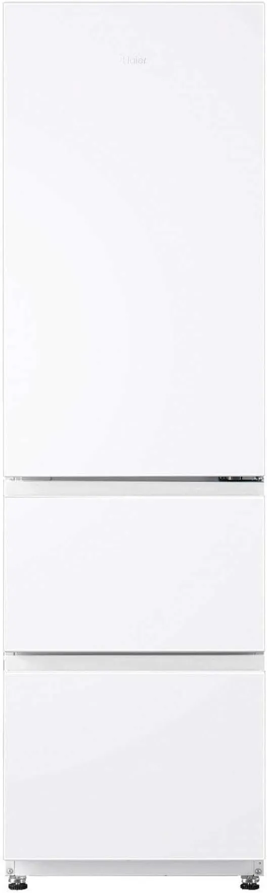 Haier 3D 55 Series 3 HTR3518ENMW - Frigorífico Combi, Cajones DirectAccess, Circular AirFlow, 303L, My Zone Pro, FunciónECO, Total No Frost, An 54,5cm, Motor Inverter, Luz LED, Display Interno, Blanco