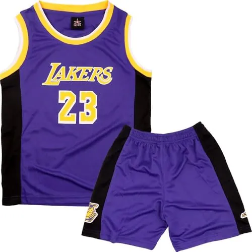 FUTERLY Equipación Baloncesto Niño, Camiseta Sin Mangas y Pantalones Cortos