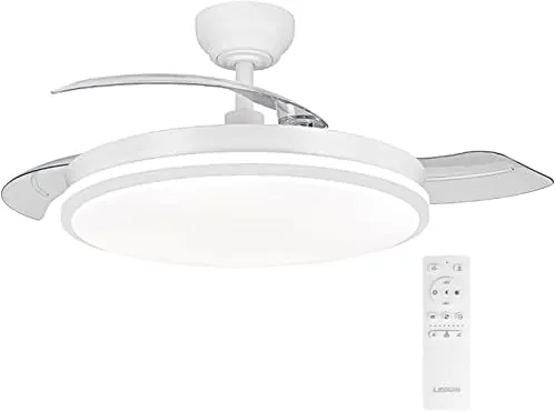 LEDUNI Ventilador con Luz LED 72w 7590LM con mando a distancia