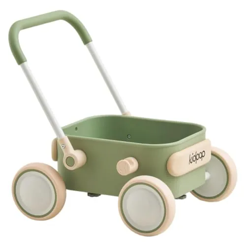 Kidpop PULA Andador Bebes, Juguete Multifuncional, Carrito Bebe, Ruedas EVA, Regalo Ideal de Cumpleaños, Andador Bebe 7 Meses a 4 años, máx. 15 kg, Verde