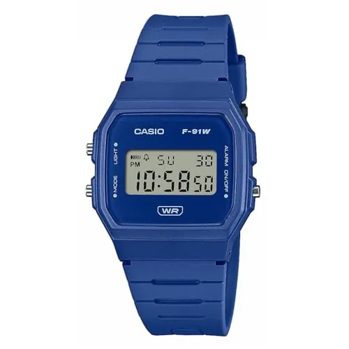 Casio Timeless Collection Men F-91WB-2A1EF Reloj Unisex con Alarma